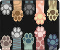 Cute Colorful Cat Paws Square Mouse Pad - Smooth Non-Slip Surface