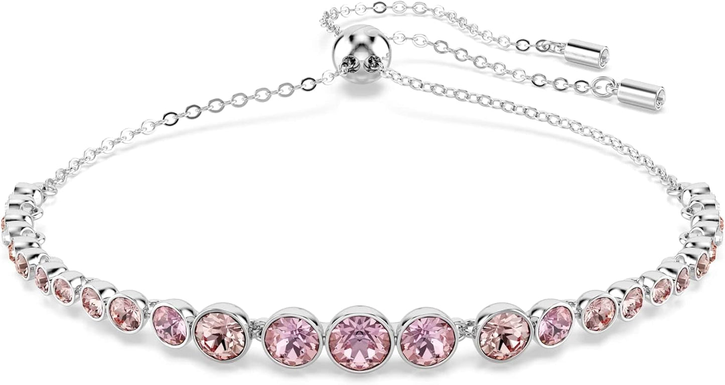Swarovski Emily Tennis Bracelet: Dazzling Pink and Blue Crystals