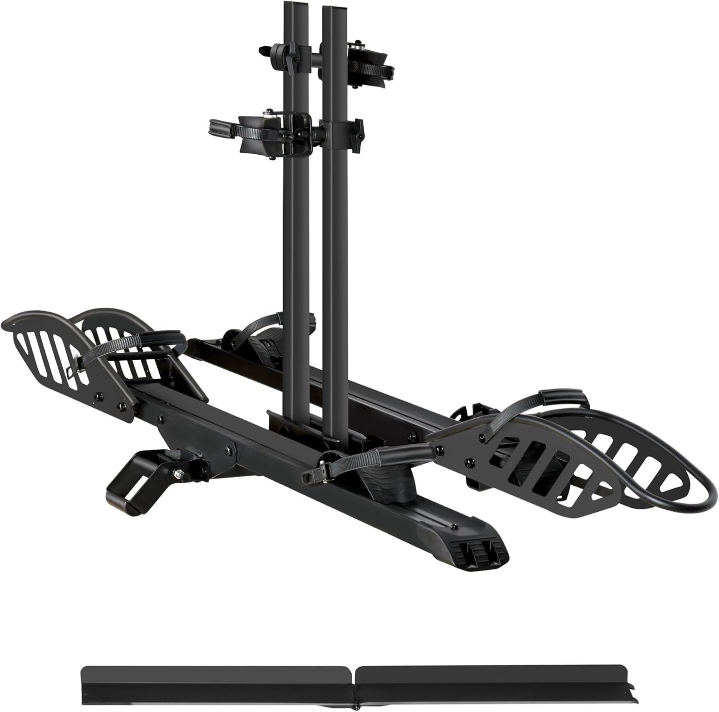 E-Bike Rack with Ramp for 2 Bikes, 200 lbs Capacity Carrier