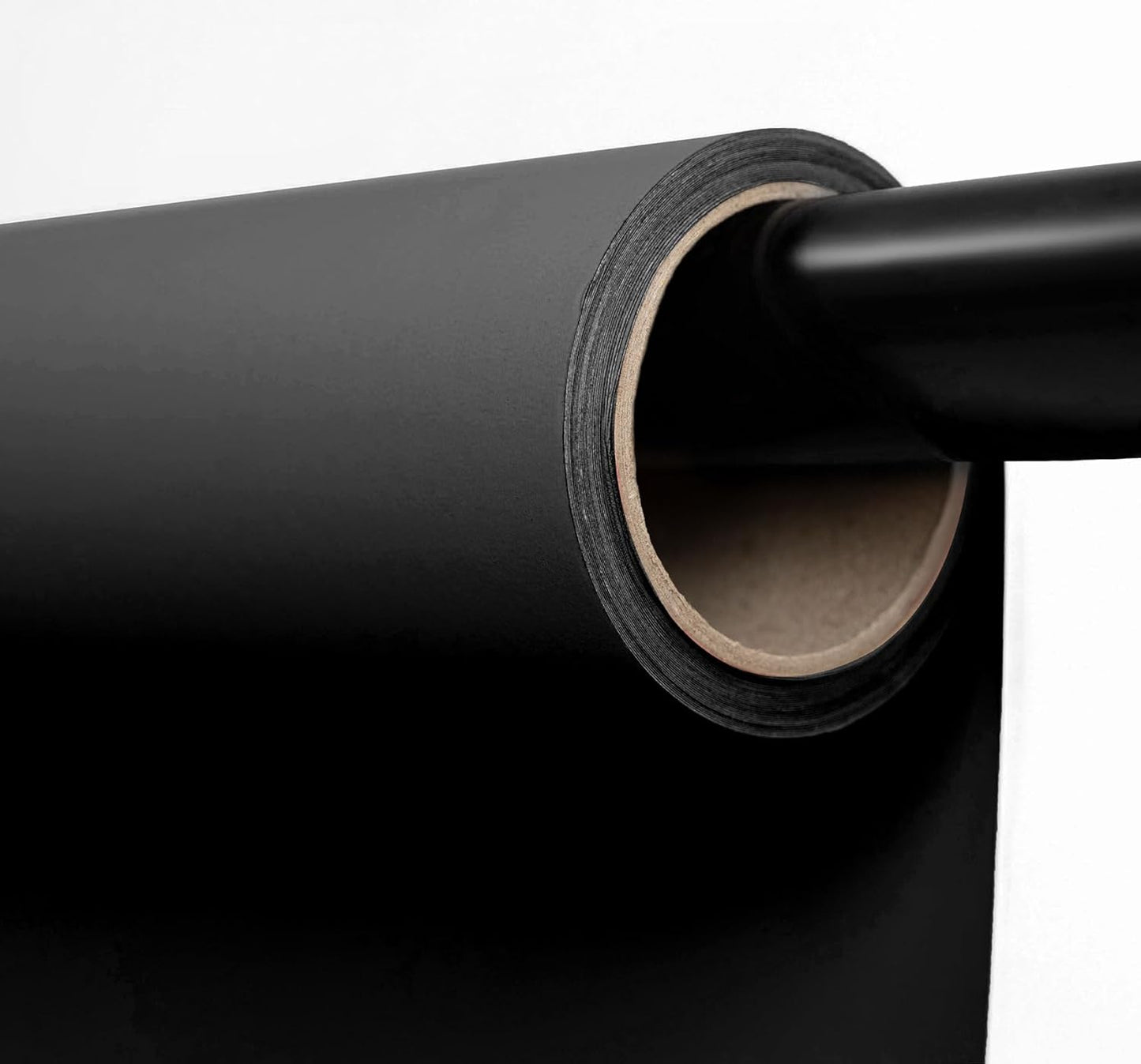 Kate Seamless Paper Backdrop Black for Photography & Streaming