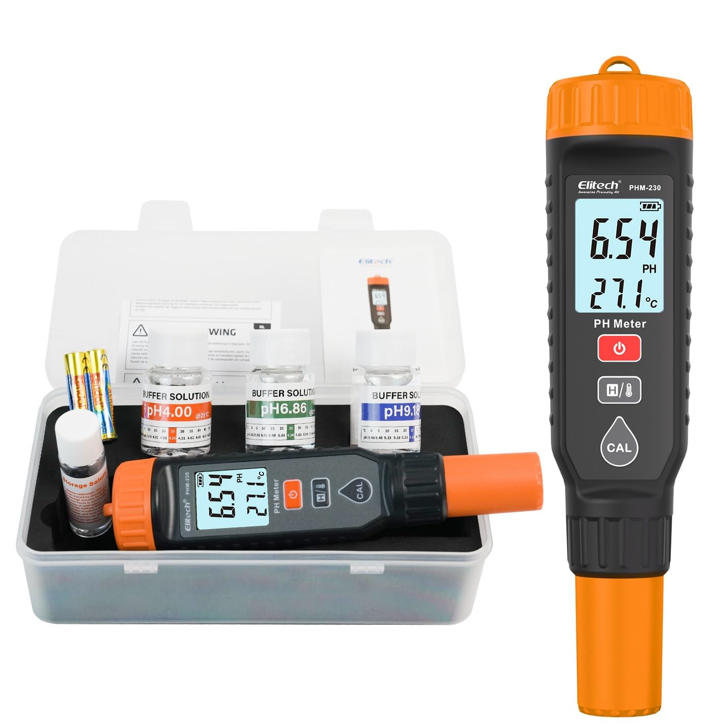 Elitech Professional pH Pen Meter for Hydroponics & Growing