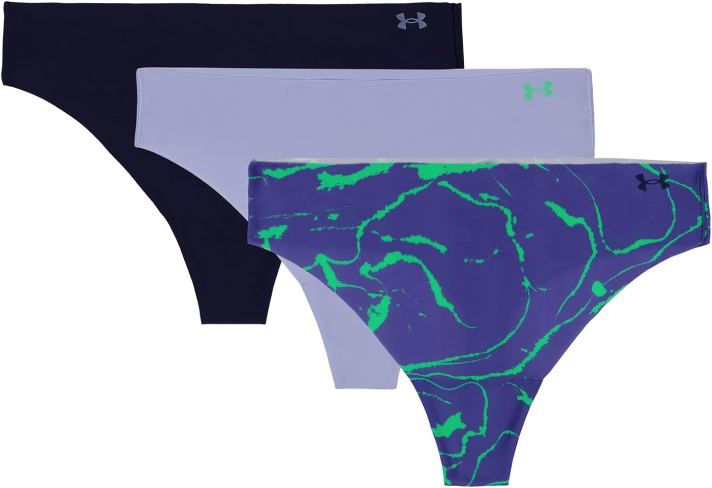 Under Armour Women's 3-pack Pure Stretch No Show Thong Underwear