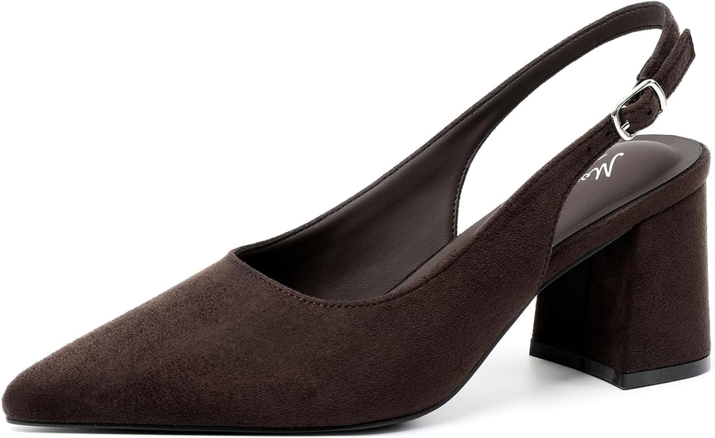 Mostrin Block Slingback Heels for Women: Chic Office Pumps
