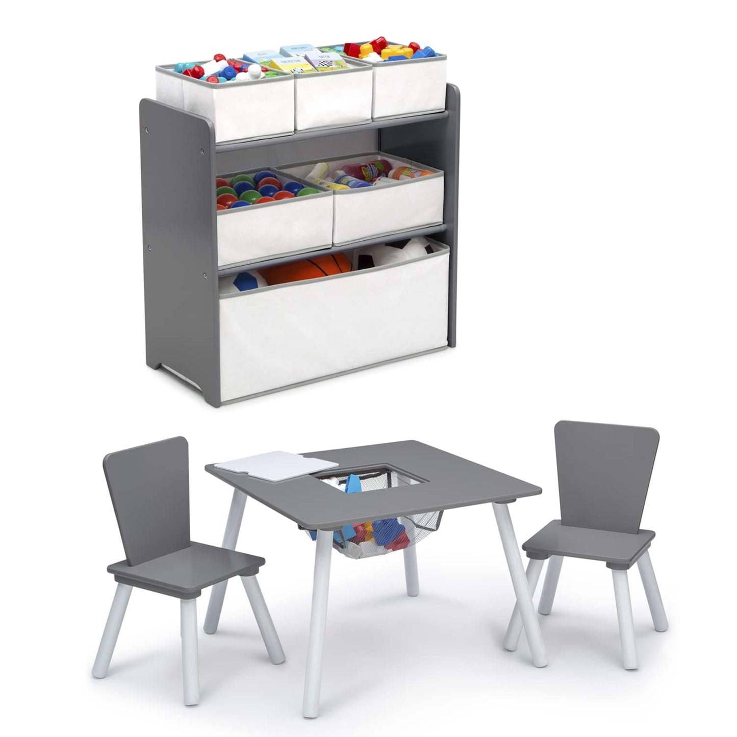 Delta Children 4-Piece Toddler Playroom Set for Fun Spaces