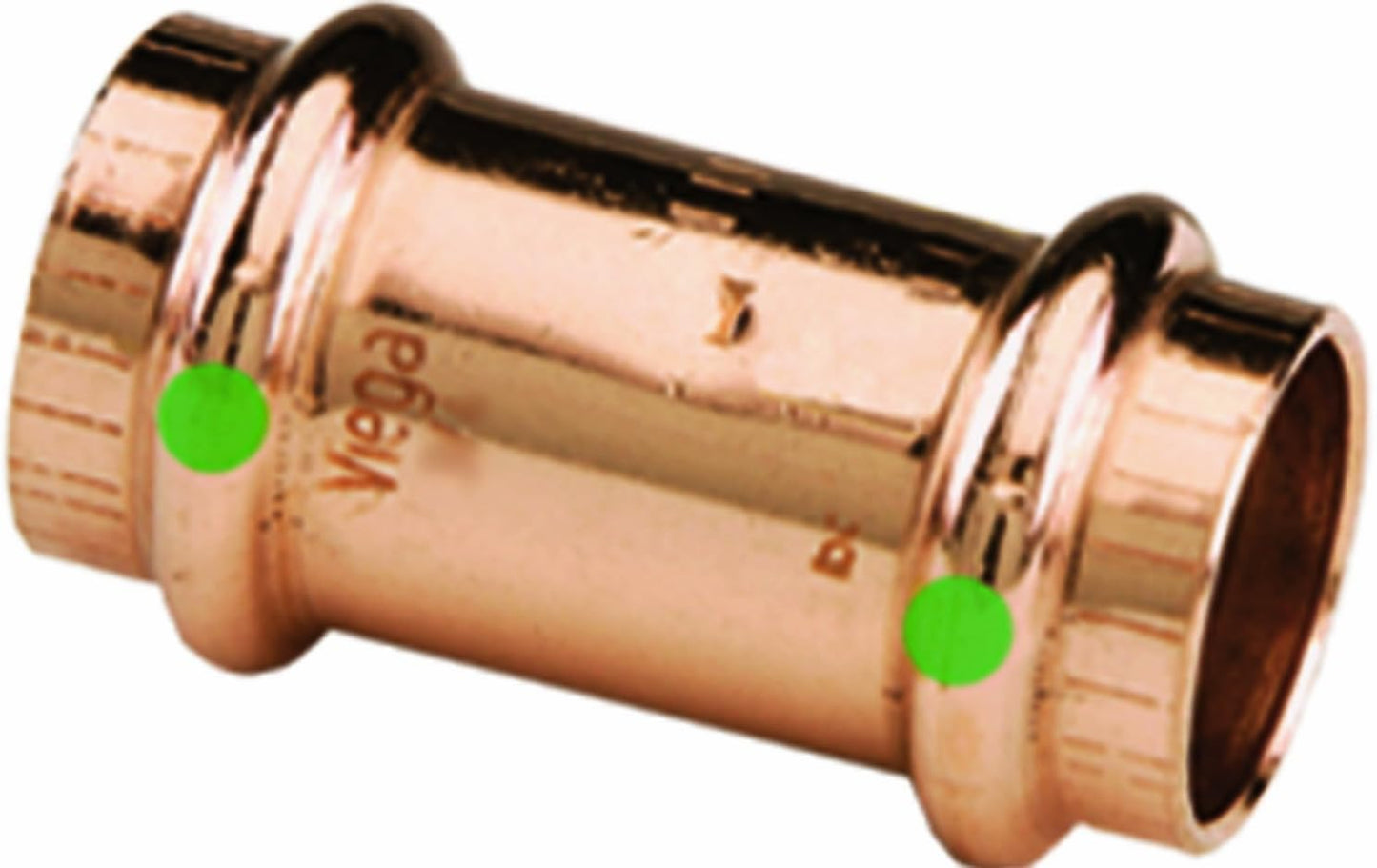 Viega ProPress Zero Lead Copper Coupling 1/2-Inch P x P 10-Pack
