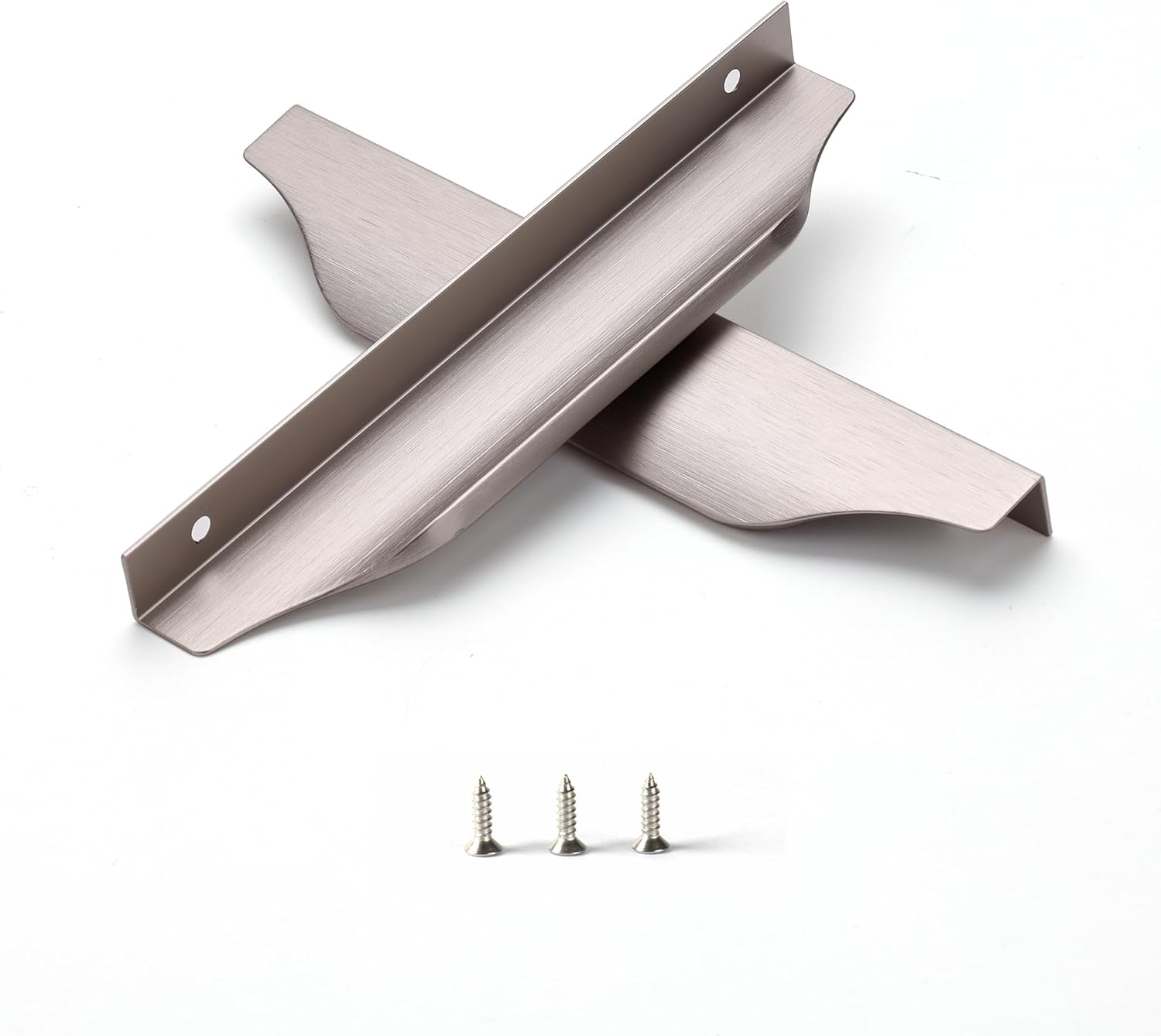 Satanga Edge Finger Pulls for Cabinets and Drawers - 10 Pack