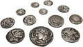 Rare Ancient Greek Silver Coins Collection for Collectors Gift