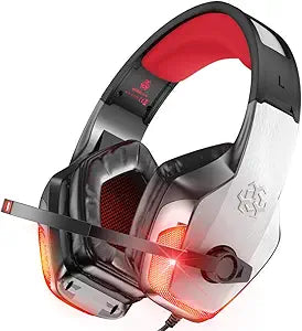 BENGOO V-4 Gaming Headset for Xbox One, PS4, PC - Red