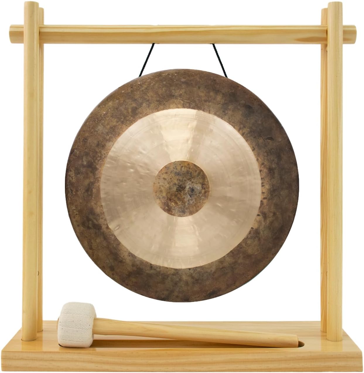 8 to 10 Inch Gongs with My Little Pagoda Gong Stand Set