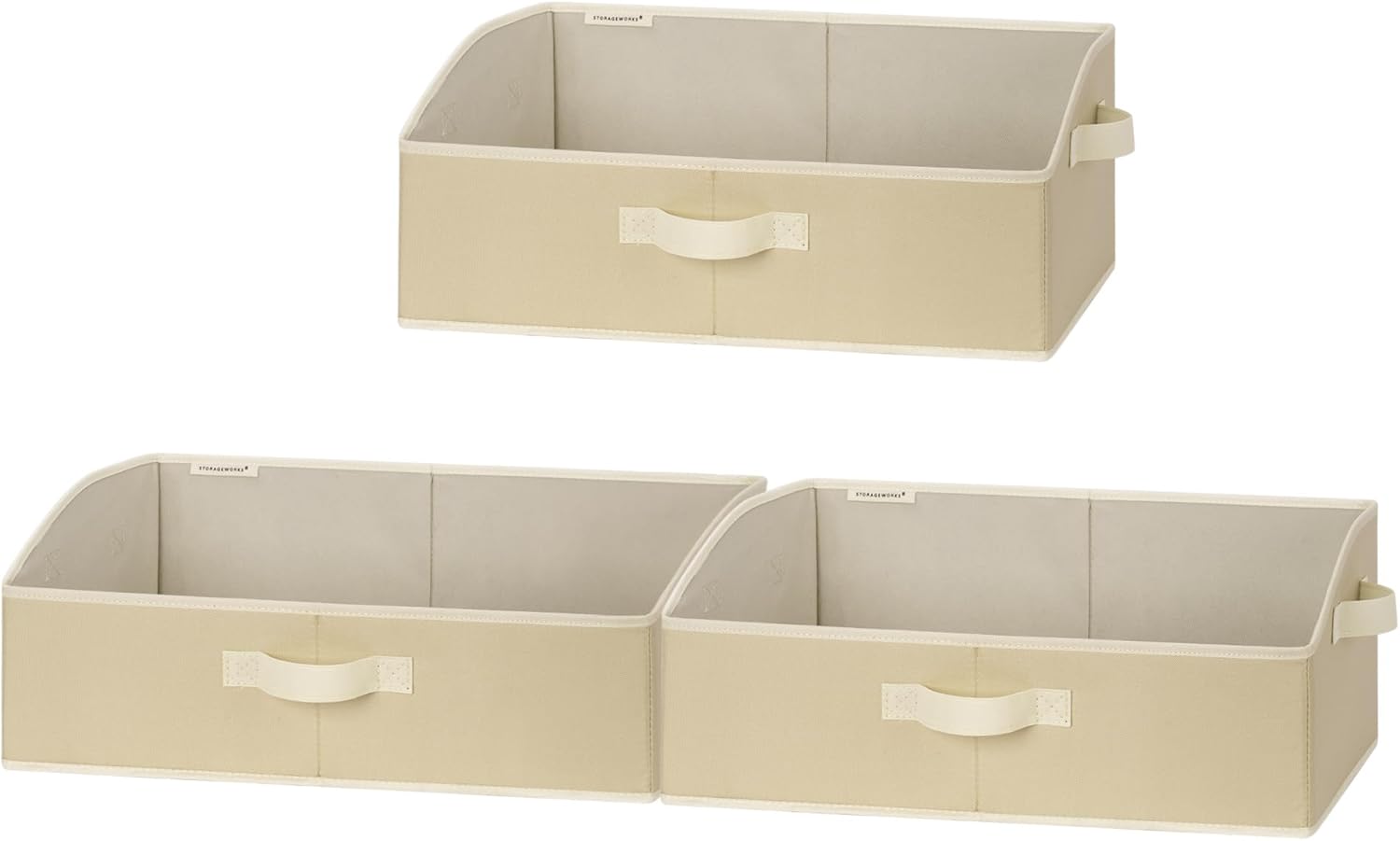 Trapezoid Organizer Box for Shelves - StorageWorks Storage Bins