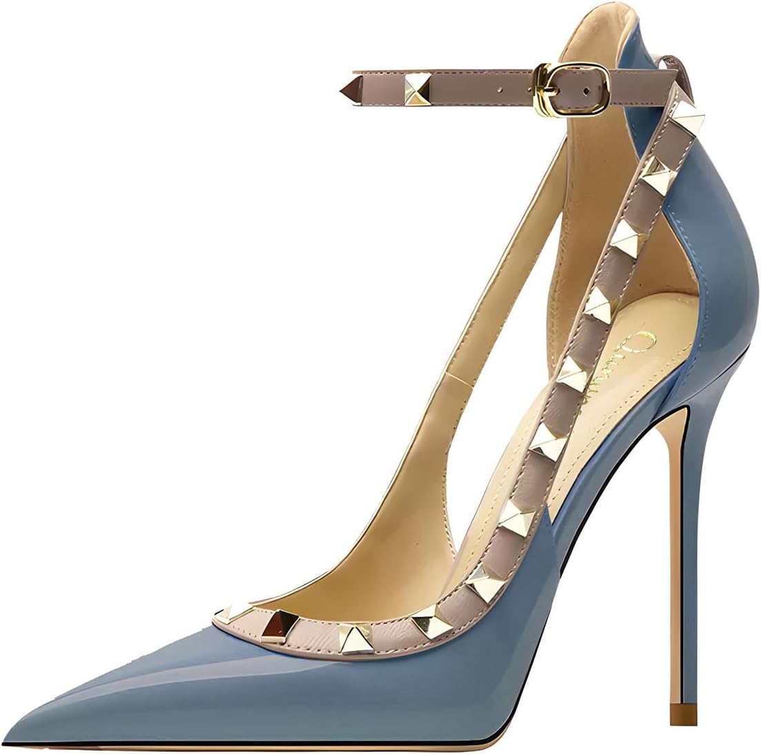 Women's Pointed-Toe Strappy High-Heeled Shoes for Elegance