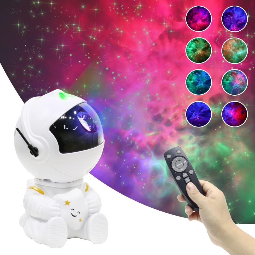 Sunyark Remote Star Projector: 360 Rotation, Nebula Night Light