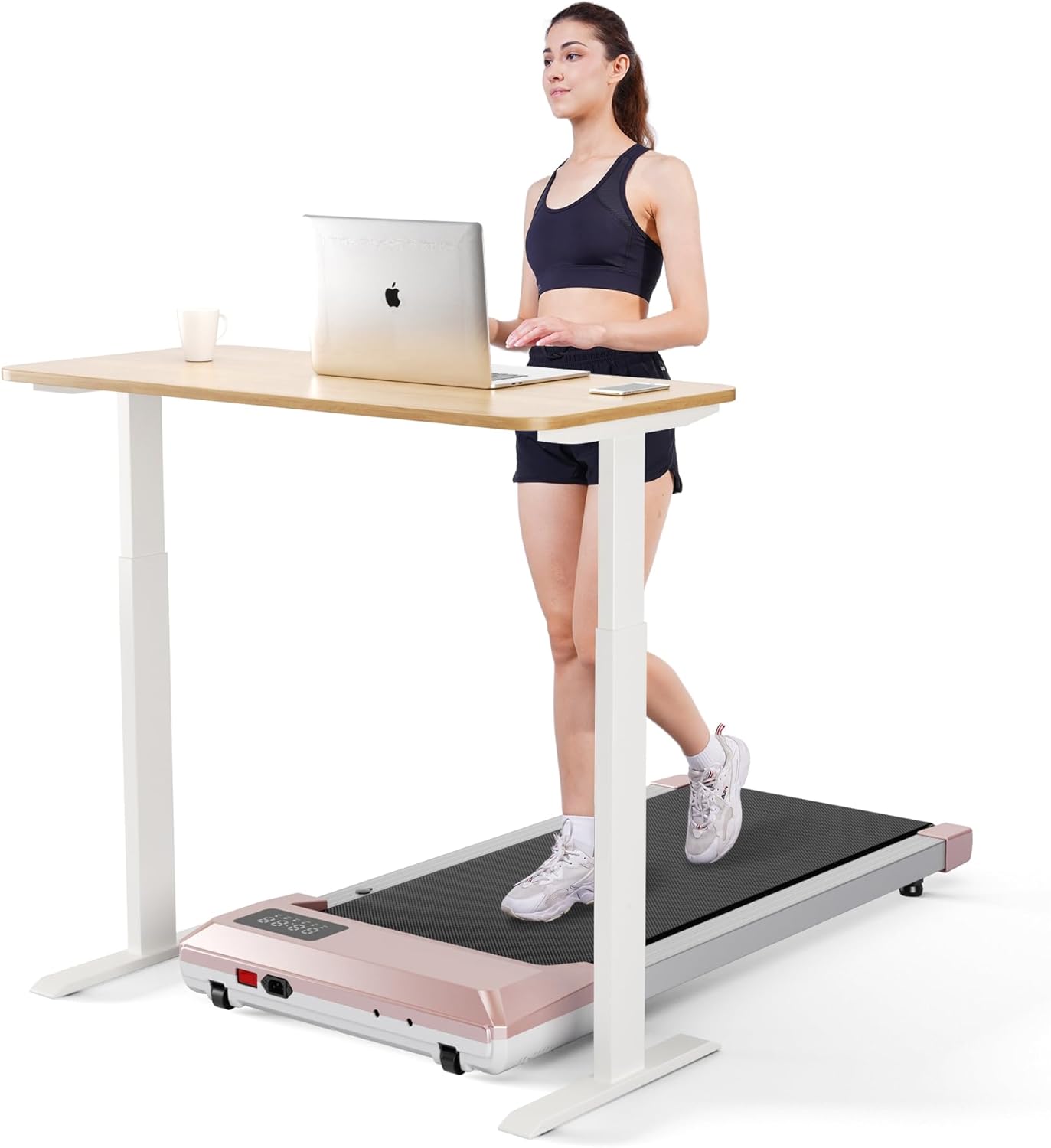 DeerRun Walking Pad: Smart Under Desk Treadmill for Fitness