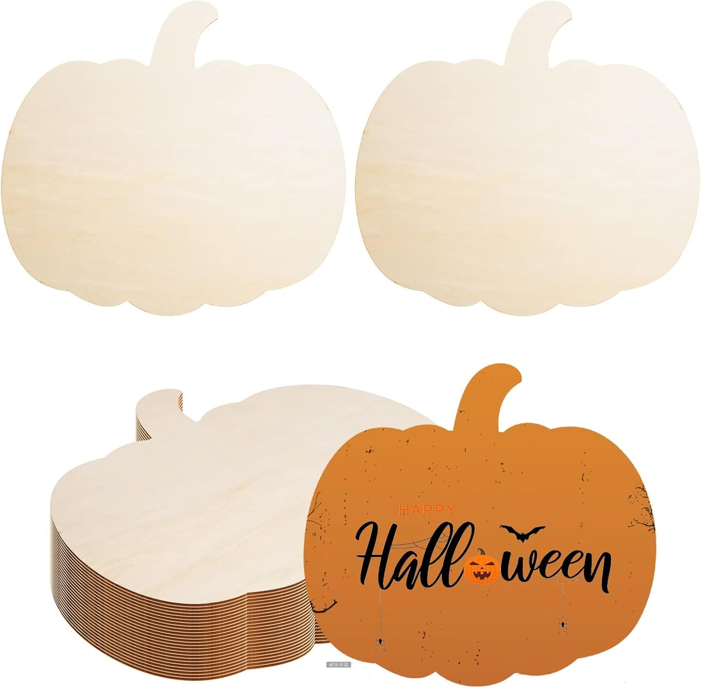36 Large Wood Pumpkin Cutouts for Fall Party DIY Crafts