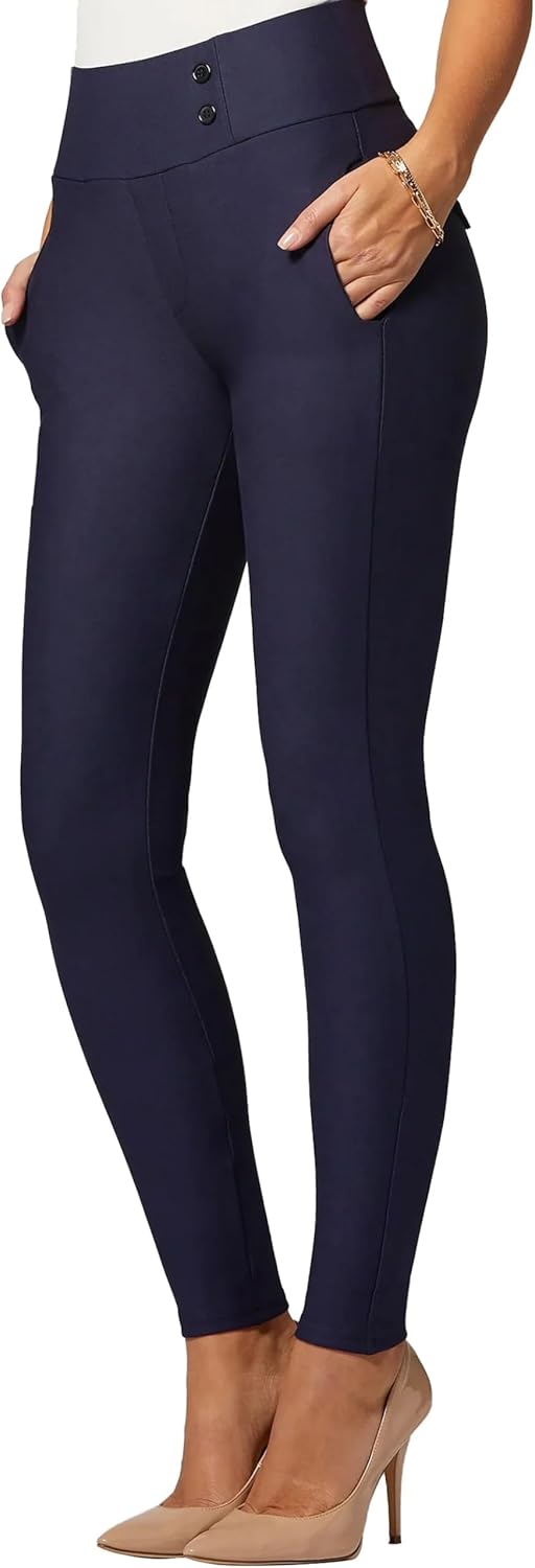 Conceited Stretch Slacks for Women - Tummy Control & Pockets