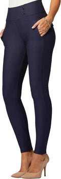 Conceited Stretch Slacks for Women - Slim High-Rise Work Pants flatter