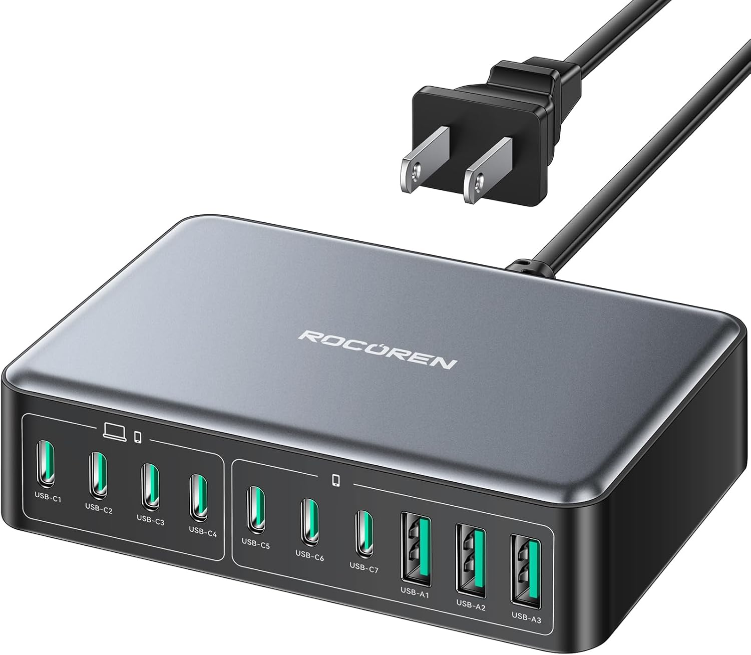 480W USB C Charger Block for Fast Charging Multiple Devices