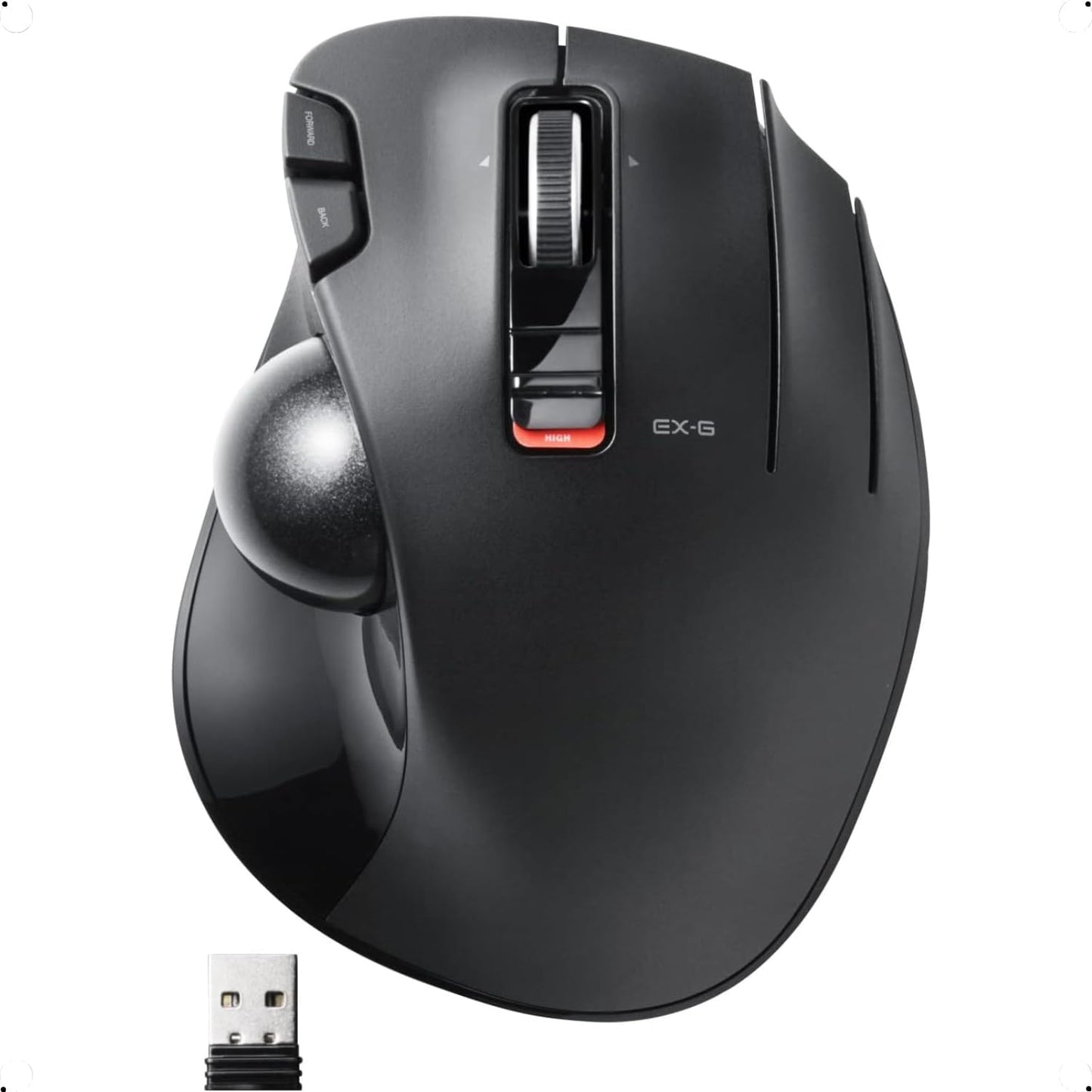 ELECOM EX-G Trackball Mouse: Ergonomic Wireless Design for Precision