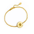 Personalized Paw Print Adjustable Chain Anklet - Memorial Pet Jewelry