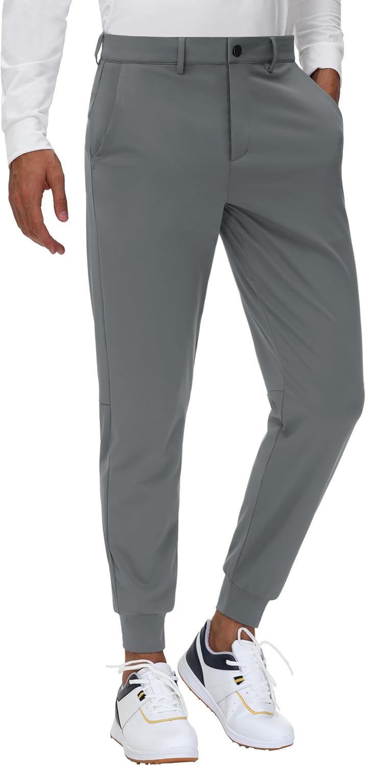 JWM Men's Stretch Golf Joggers Pants for Comfort and Style