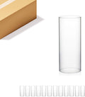 WGVI Hurricane Candle Holder Sleeve 4in x 10in - Clear Glass Chimney