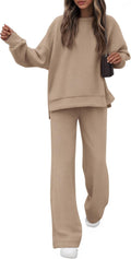 KIRUNDO Fall Sweatsuits Women 2 Piece Outfit - Cozy Oversized