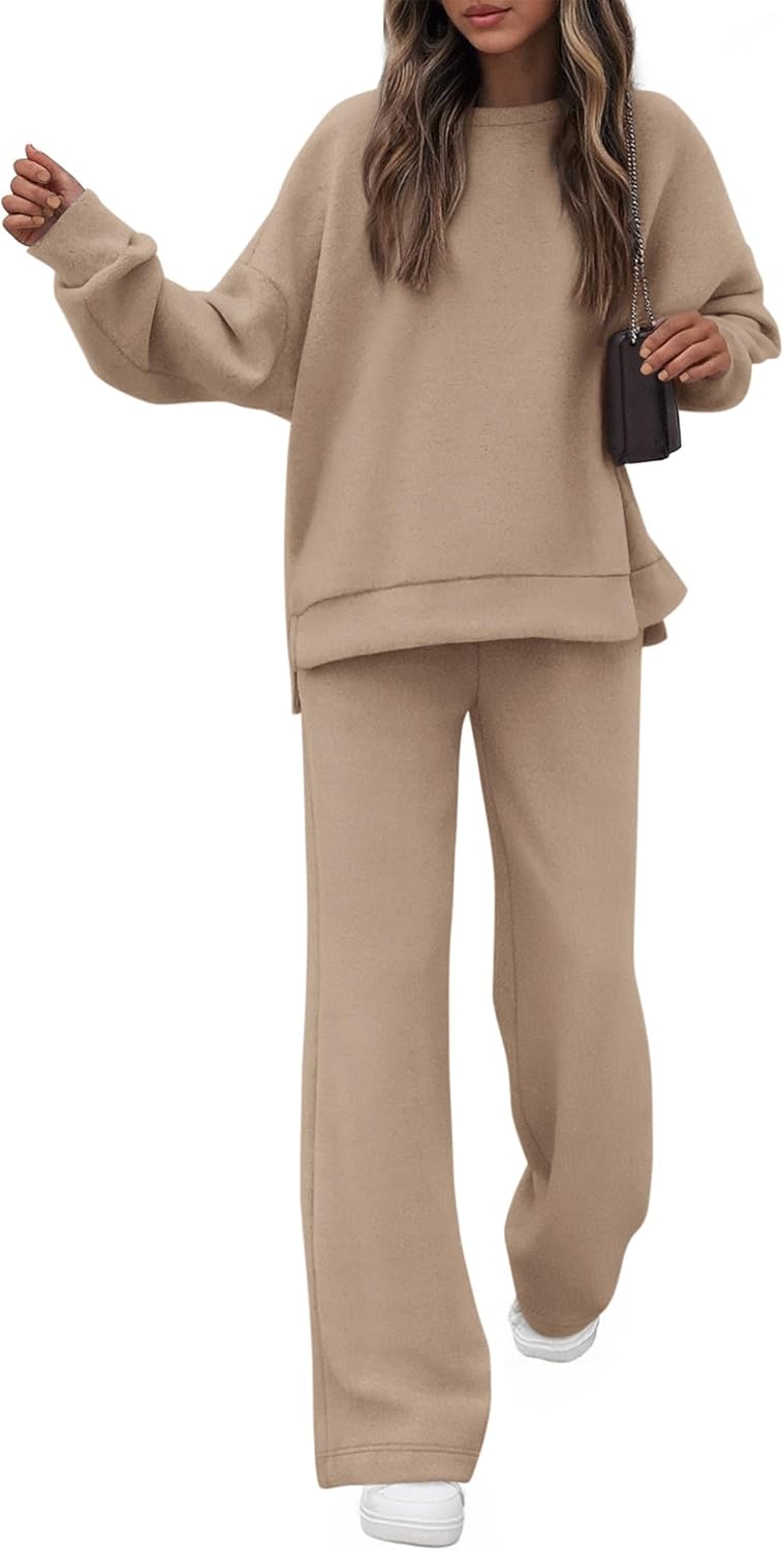 KIRUNDO Fall Sweatsuits Women 2 Piece Outfit for Comfy Travel