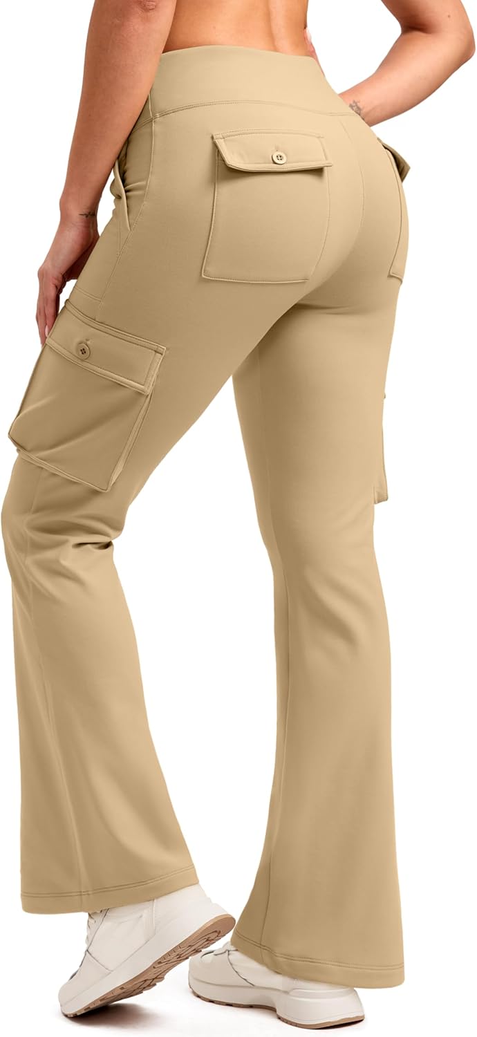 Fleece Lined Cargo Pants for Women - Warm & Water Resistant