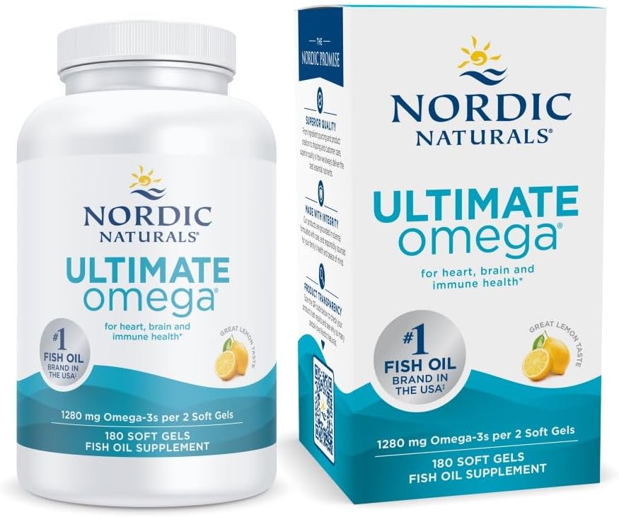 Nordic Naturals Ultimate Omega Fish Oil for Heart & Brain Health
