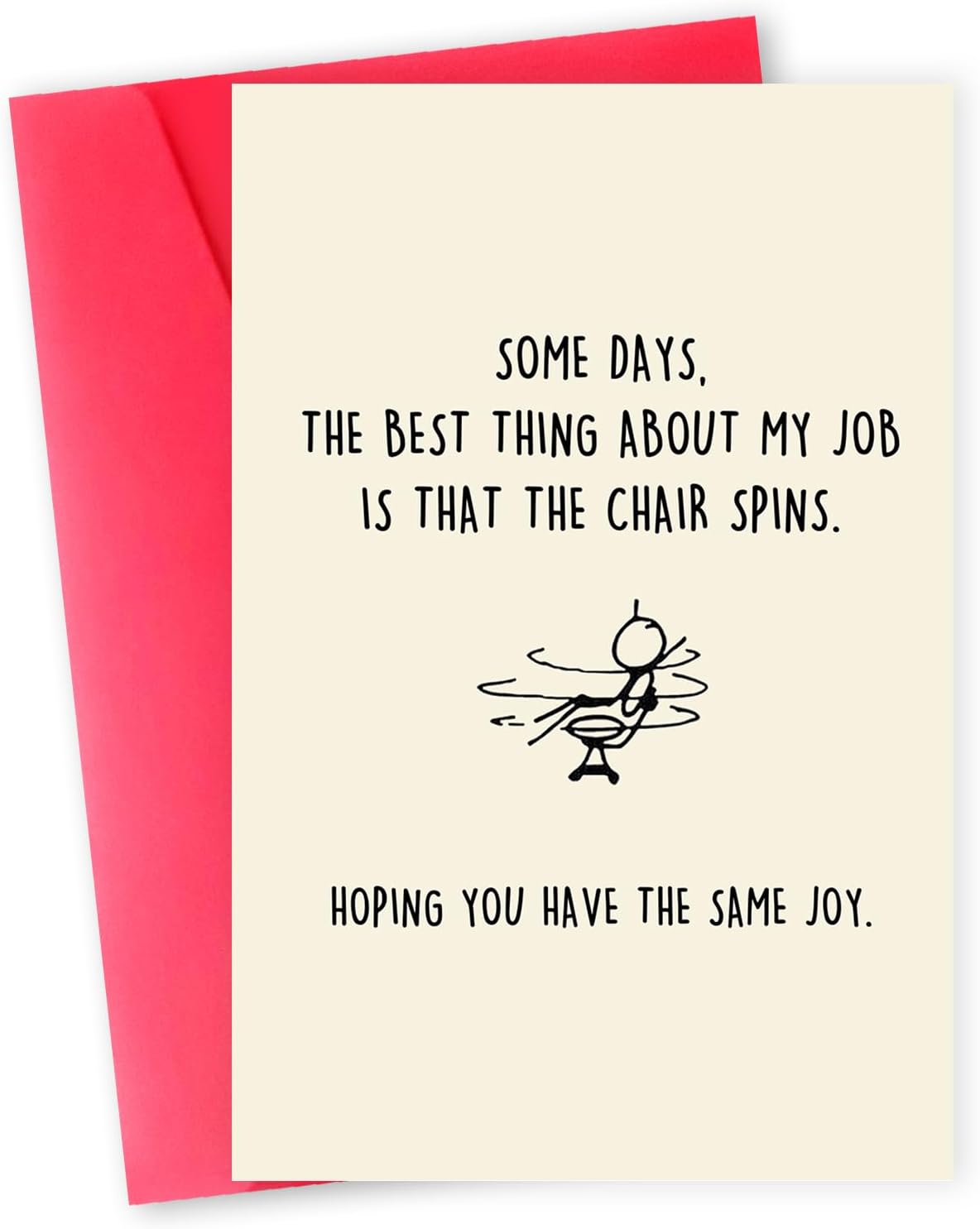 Spinning Chair Joy Funny Congrats Card