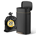 KUK 13 Gallon Kitchen Trash Can with Lid - Large Capacity & Odor Lock