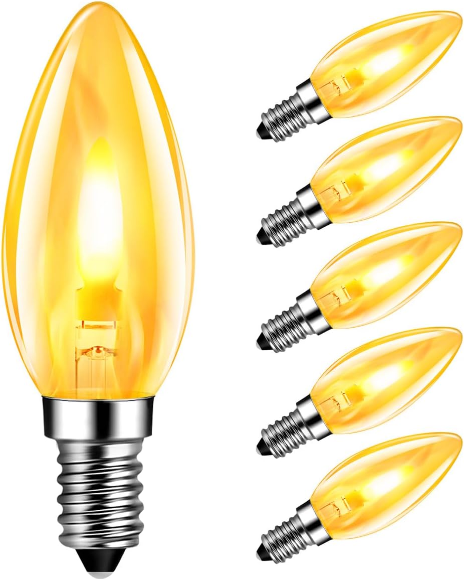 LVWIT LED Flame Light Bulbs for Halloween and Home Decor