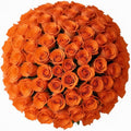 100 Orange Roses | Bulk Orange Rose Bouquet - Farm Fresh Gift