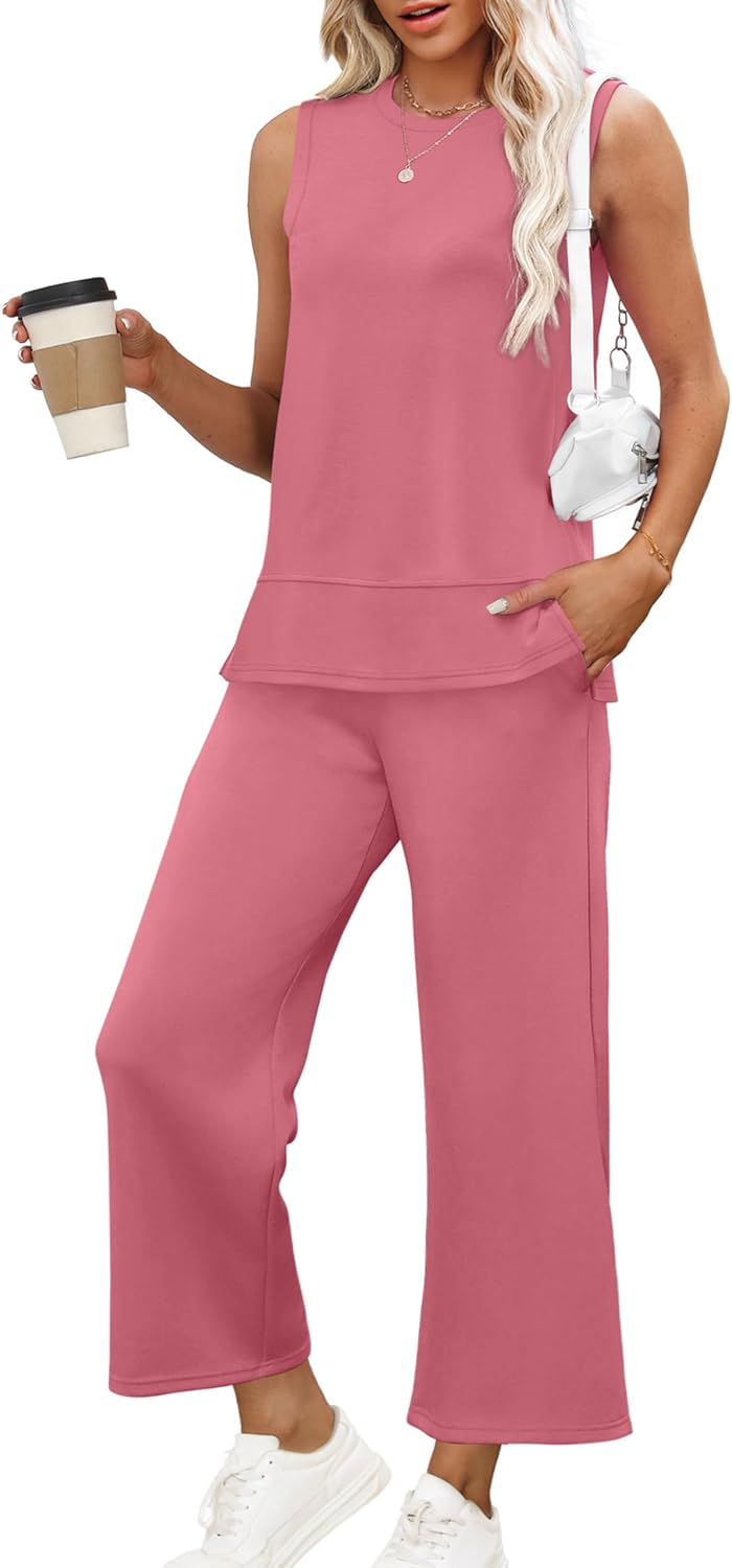 XIEERDUO Women's Summer Travel Tracksuit Comfy Loungewear Set