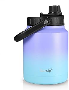 Sursip 64 Oz Vacuum Insulated Water Jug for All-Day Hydration