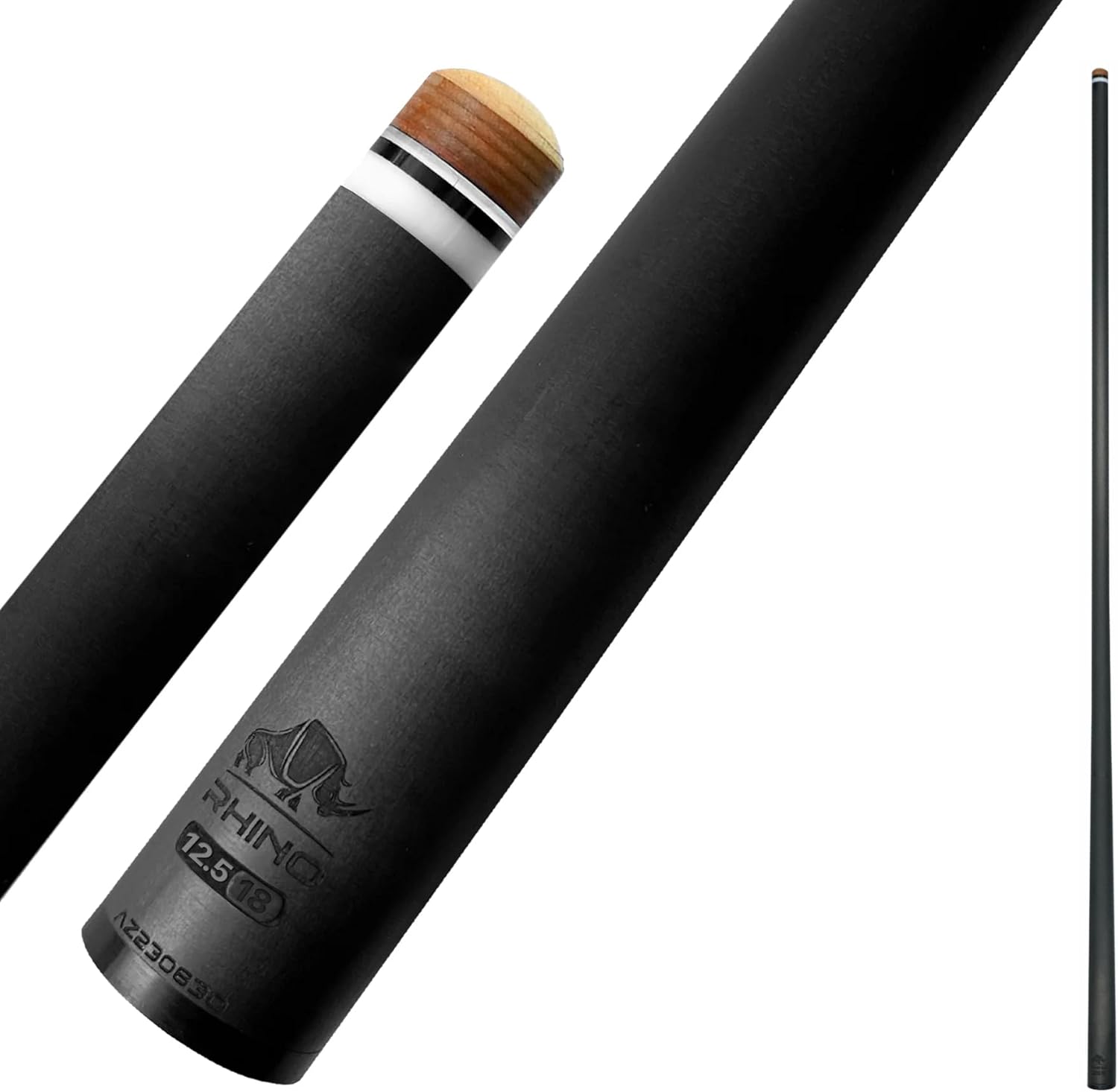 RHINO 30in Carbon Pool Cue Shaft with Low Deflection Technology