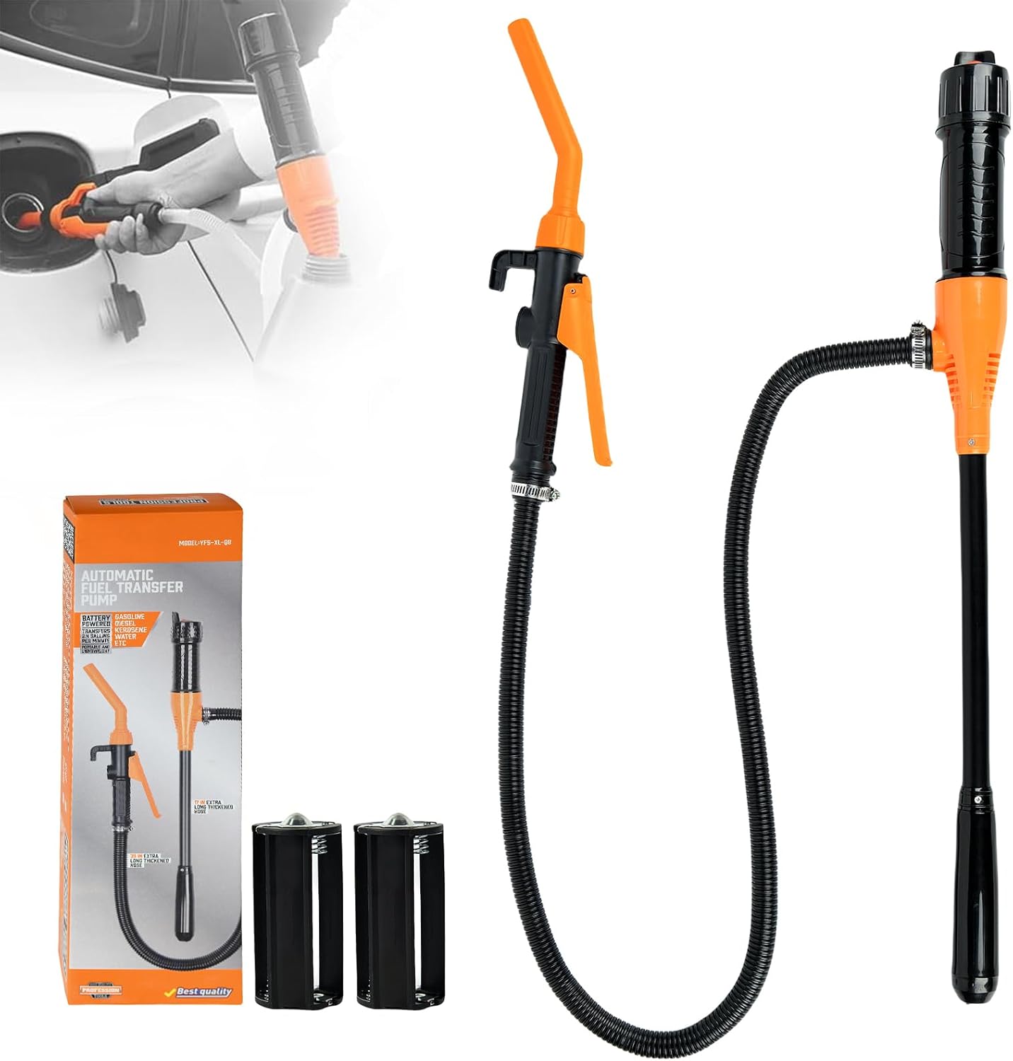 Kurstince Portable Battery Pump - Quick & Spill-Free Transfer!