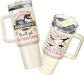 34HD Mamasaurus Tumbler with Handle and Straw - 40oz Mom Coffee Cup