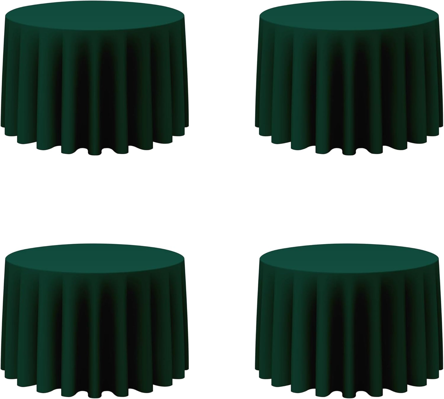 Hunter Green Round Tablecloths 108 Inch for Elegant Events