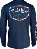 Salt Life Men's Stand Up Long Sleeve Performance Shirt - Cooling UV30