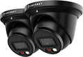 UltraHD 4K PoE AI Turret Camera 2-Pack - Color Nightvision