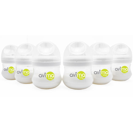 Avima 4oz Anti Colic Baby Bottles - Gentle Feeding for Newborns
