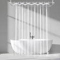 Clear Shower Curtain Liner 72 x 78 in - Heavy Duty Weighted PEVA Liner