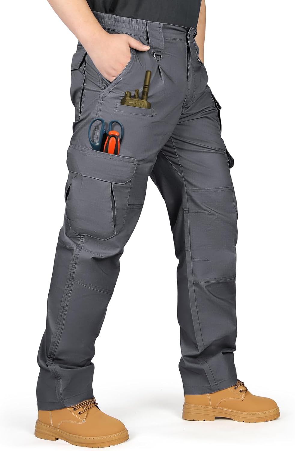IGOLUMON Men's Stretch Tactical Pants for Outdoor Activities