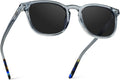 Men's Polarized Modern Rounded Square Sunglasses - Lightweight Style