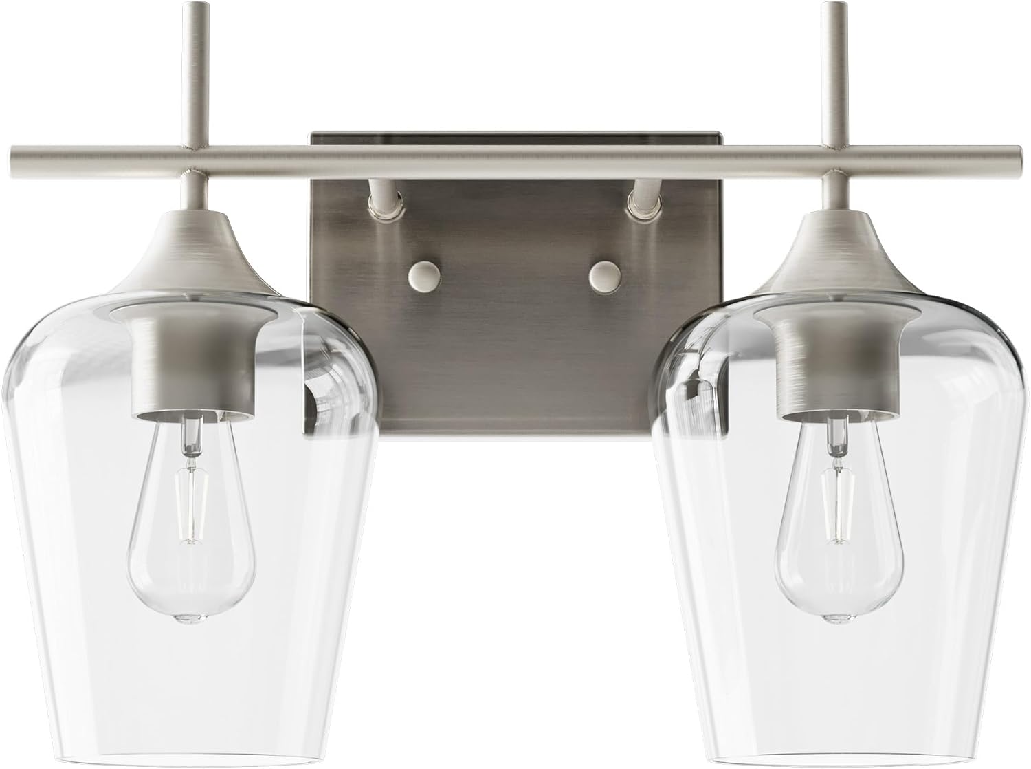 VONLUCE Bathroom Vanity Light with Modern Brushed Nickel Finish