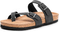 FITORY Women's Slide Sandals with Soft Cork Footbed (Style BRS7)