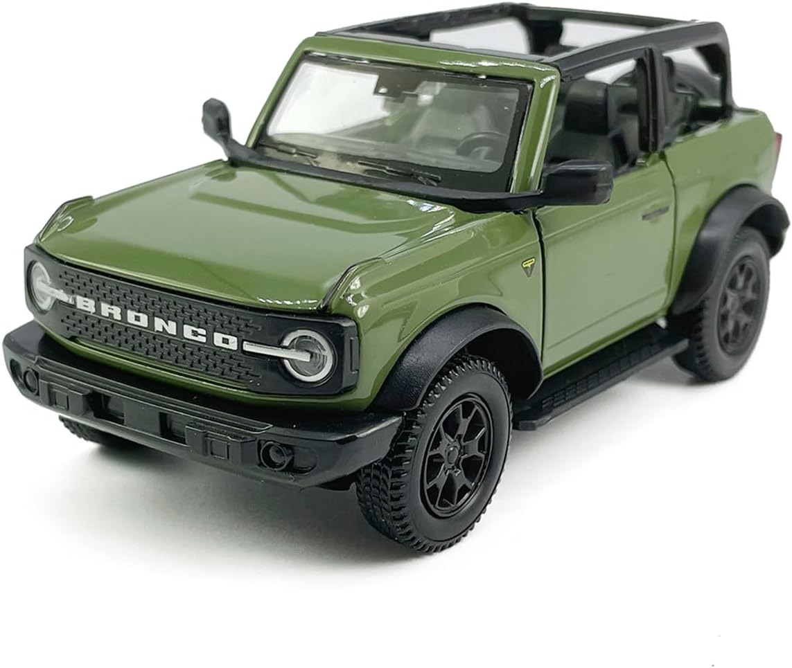 Bronco Badlands Convertible Diecast Car - Pull Back Doors, Metal Alloy, Men's Collection, Kids Toy