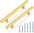 Probrico 5 in Center-to-Center Gold Kitchen Cabinet Pulls - Modern T