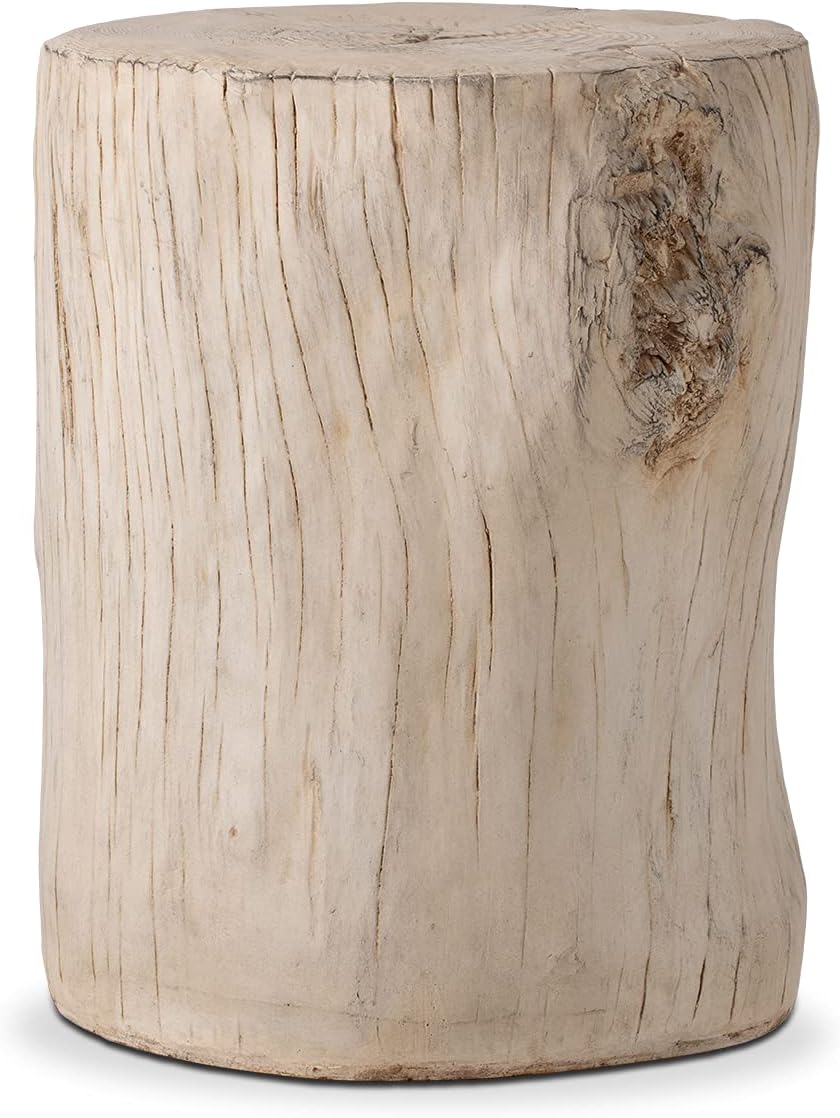 COSIEST Outdoor Antique Beige Side Table for Garden Use